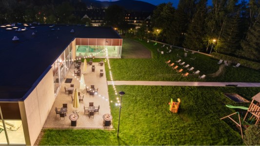 Hotell i bergen i Karpacz, semester på Sněžka